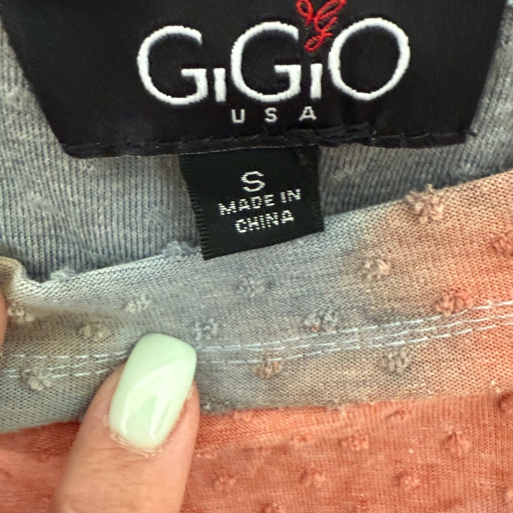 GIGIO Women's Multicolor Tie-Dye blouse Round neck - Picture 6 of 7